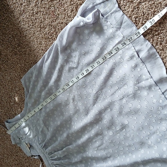 Roz& Ali lavender polka dot pleated blouse size 2X - Picture 16 of 16